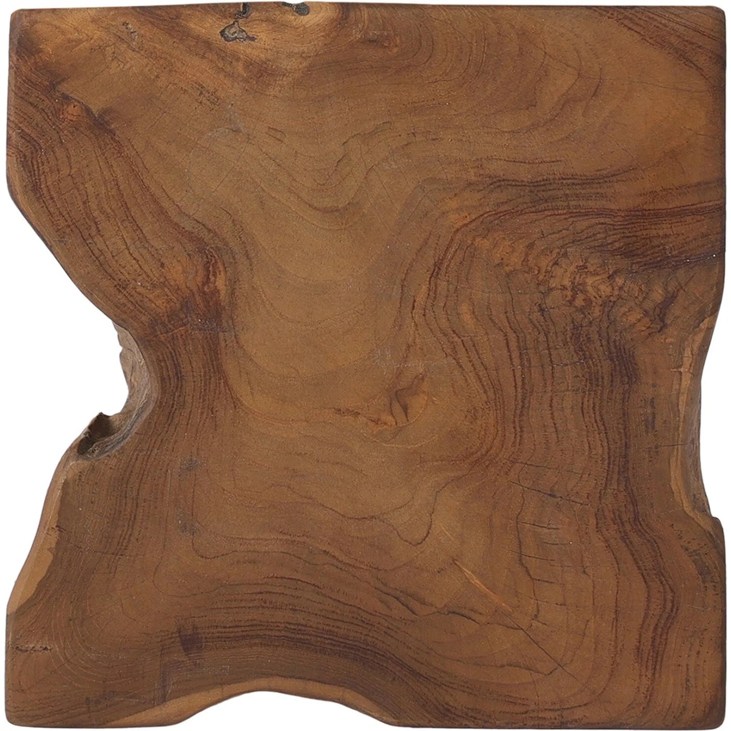 014 SI-2001993 | Additional Silo | Teak Square Stool by Four Hands in rustic teak. Made from solid teak in a rustic style.