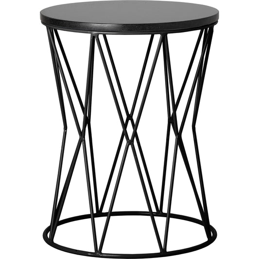 Okedo Metal Stool by Emissary USA in black. Made from unique in a modern style.