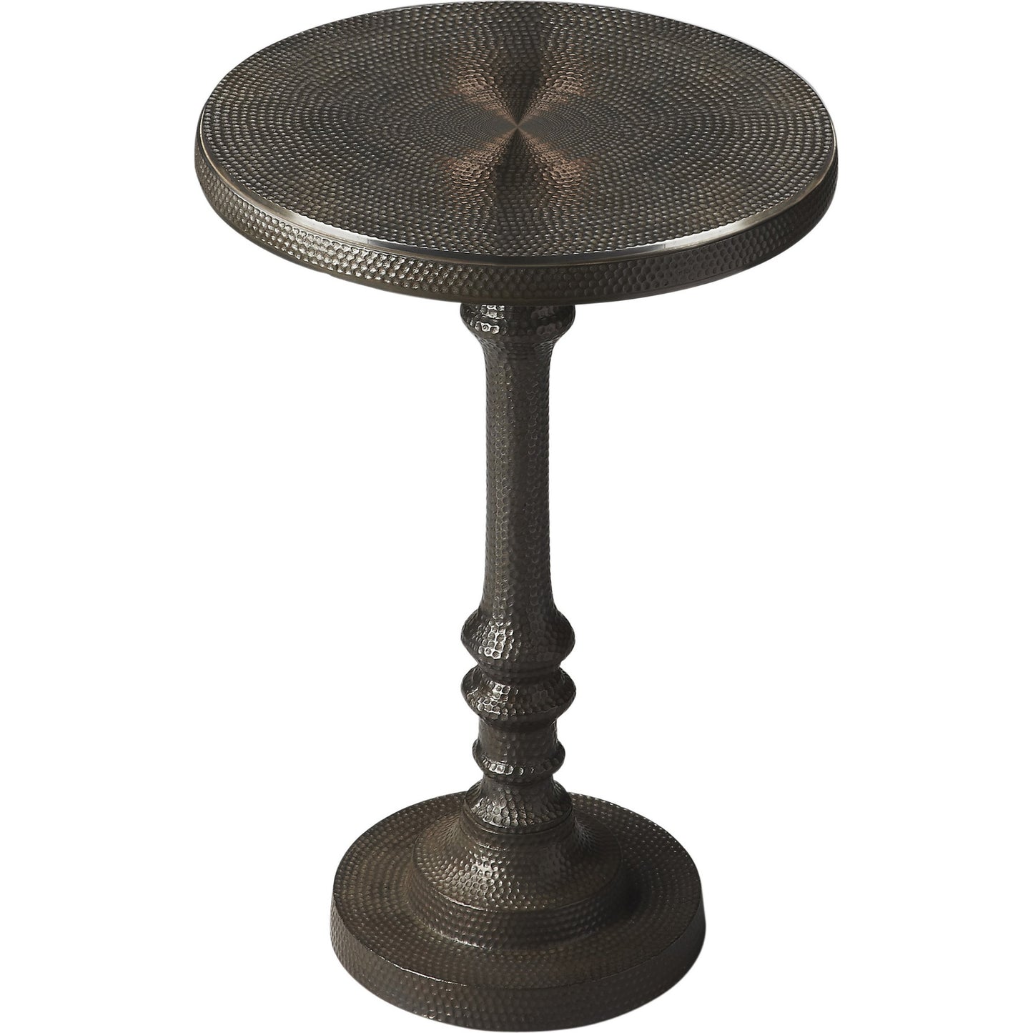 001 O-BUTLER-2275025 | Additional Silo | Tanya Metal Pedestal Accent Table by Butler Specialty Company in bronze and metalworks. Made from cast aluminum in a traditional style.