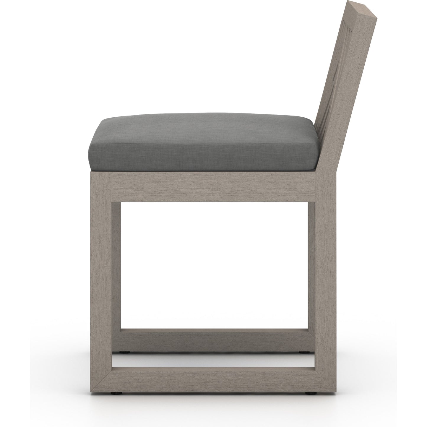 003 SI-1798246 | Additional Silo | Avalon Outdoor Armless Dining Chair by Four Hands in charcoal / grey. Made from 100% olefin, solid fsc®-certified teak, 91% polyurethane foam pad, 9% polyester fiber batting in a modern style.