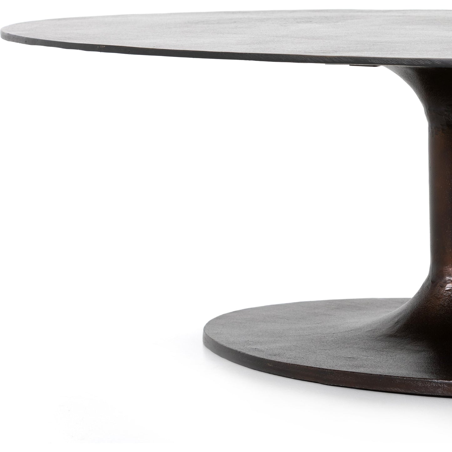 007 SI-1799191 | Additional Silo | Simone Oval Coffee Table by Four Hands. Made from aluminum in a modern style.