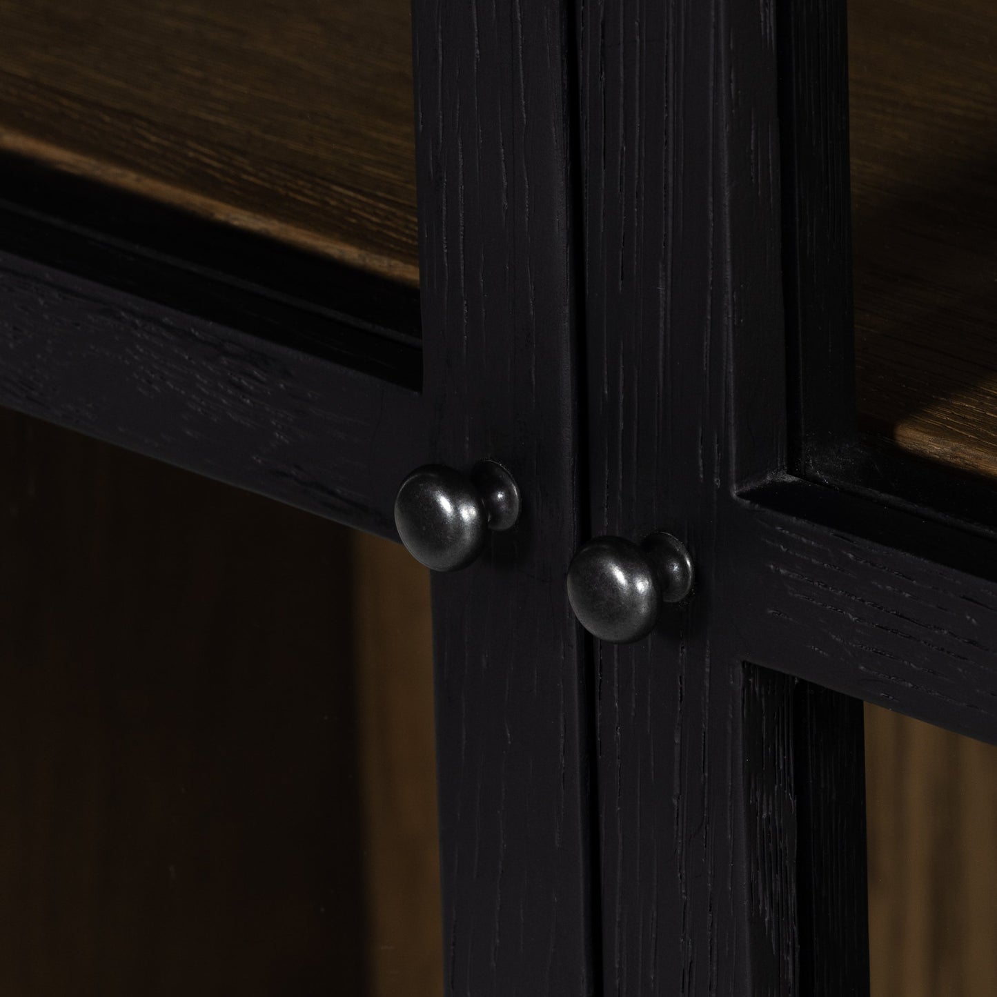 019 SI-1902337 | Additional Silo | Millie Cabinet by Four Hands in matte black, drifted oak. Made from unique in a modern style.