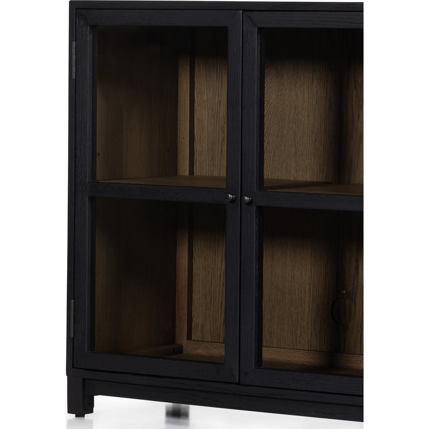 021 SI-1902337 | Additional Silo | Millie Cabinet by Four Hands in matte black, drifted oak. Made from unique in a modern style.