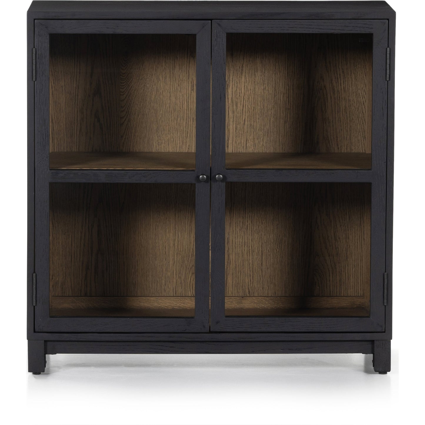 011 SI-1902337 | Additional Silo | Millie Cabinet by Four Hands in matte black, drifted oak. Made from unique in a modern style.