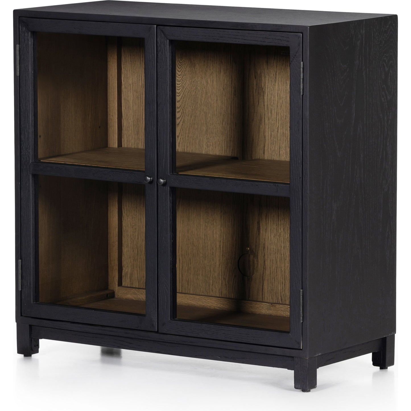 009 SI-1902337 | Additional Silo | Millie Cabinet by Four Hands in matte black, drifted oak. Made from unique in a modern style.