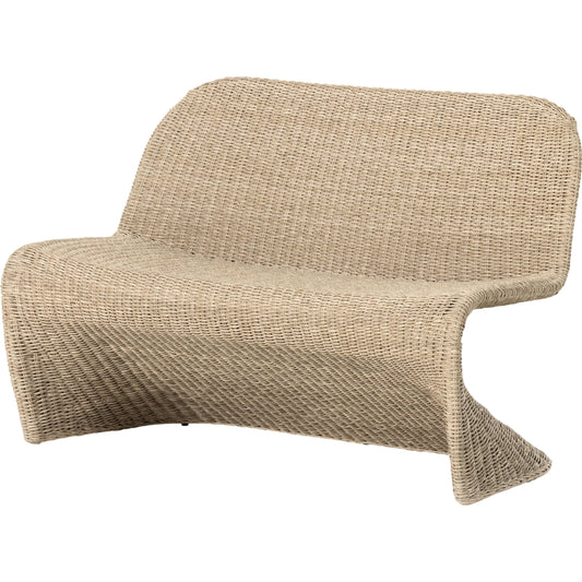 Portia Outdoor Dining Bench by Four Hands. Made from 100% polyethylene, iron in a coastal style.