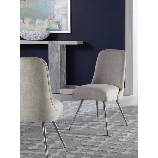 Dinah Side Chair by Artistica Home in misty gray and rockport. Made from unique in a modern style.