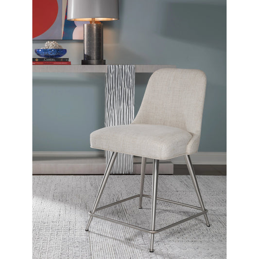 Dinah Swivel Counter Stool by Artistica Home in misty gray and rockport. Made from unique in a modern style.