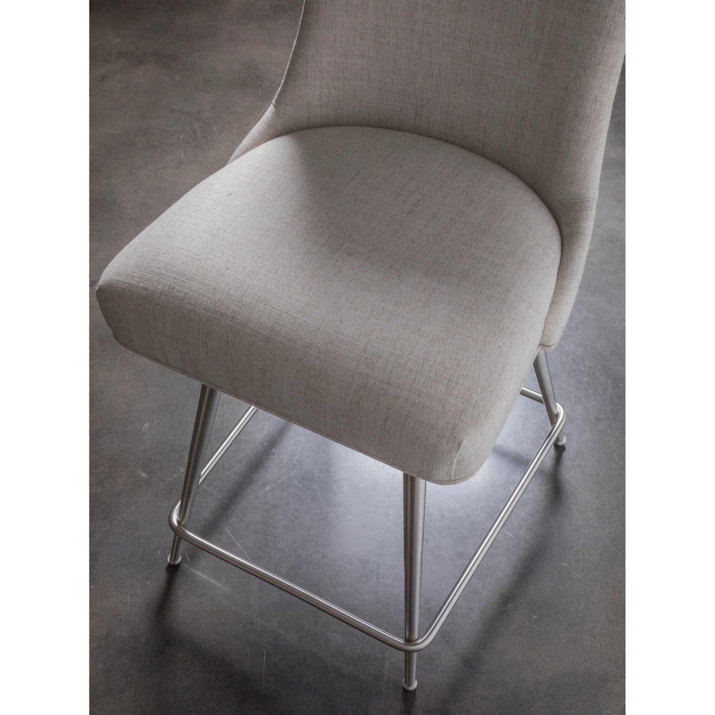 005 SI-1962867 | Closeup | Dinah Swivel Barstool by Artistica Home in misty gray and rockport. Made from unique in a modern style.
