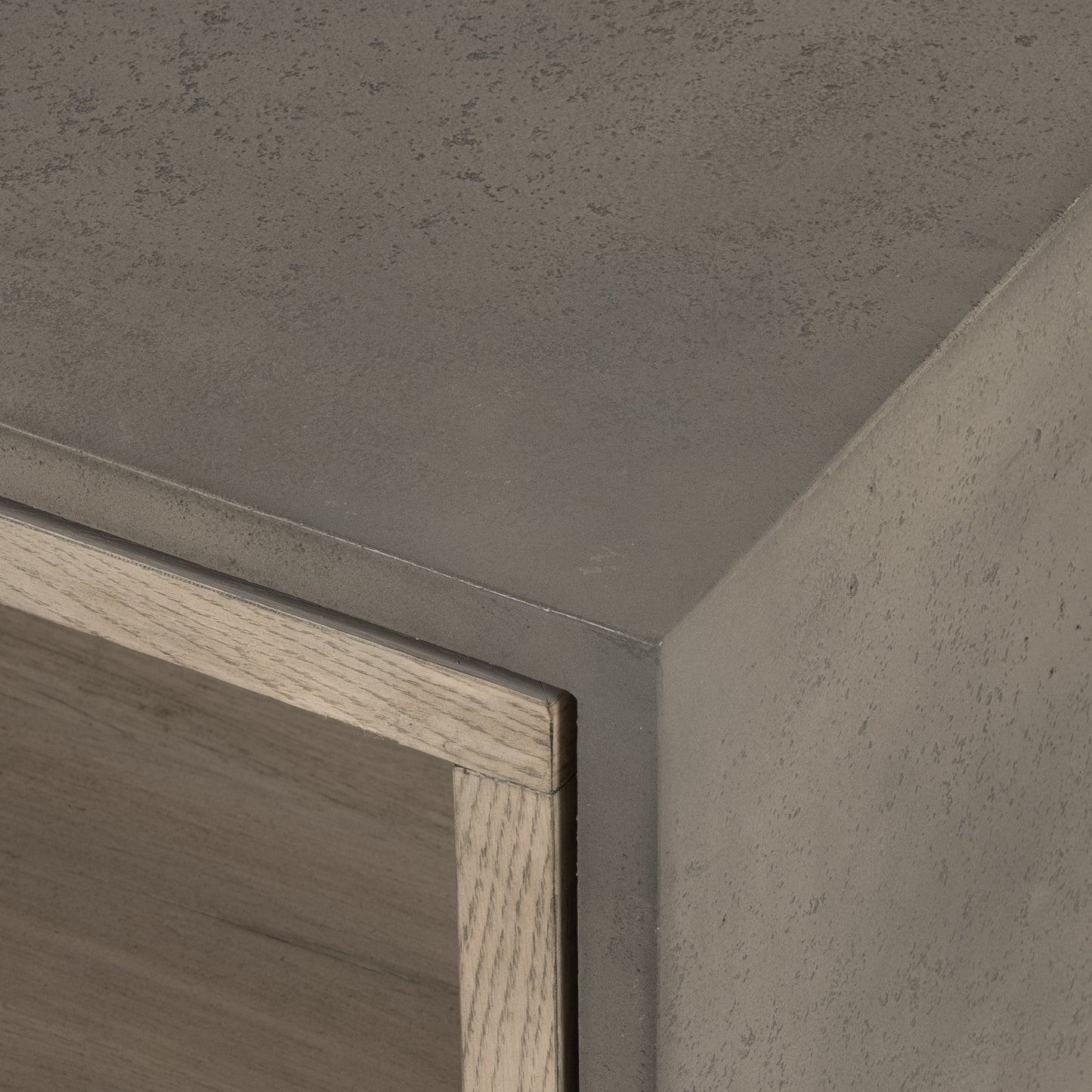 007 SI-1799175 | Additional Silo | Faro Coffee Table by Four Hands in washed natural veneer, dark grey concrete and washed natural, dark grey. Made from faux concrete, thick oak veneer in a modern style.
