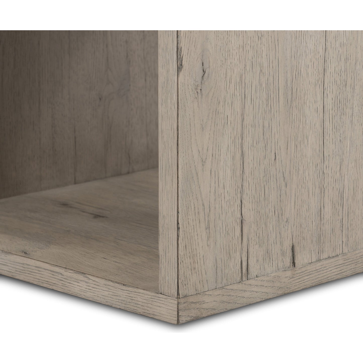006 SI-1799580 | Additional Silo | Faro End Table by Four Hands in washed natural veneer, dark grey concrete. Made from faux concrete, thick oak veneer in a modern style.