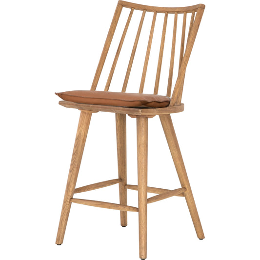 Lewis Windsor Counter Stool by Four Hands. Made from unique in a transitional style.