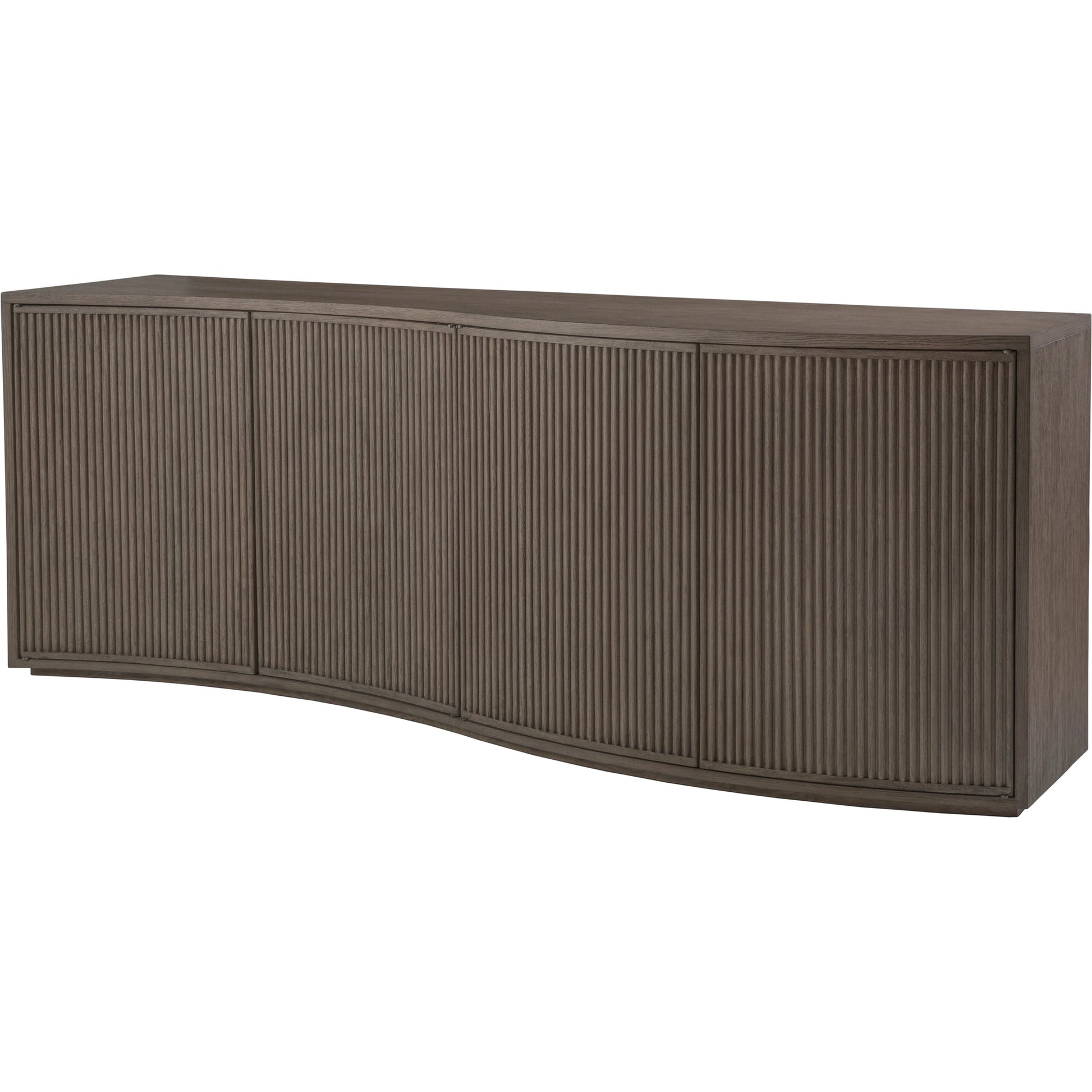 Mavericks Media Console by Artistica Home in cappuccino gray oak. Made from unique in a modern style.