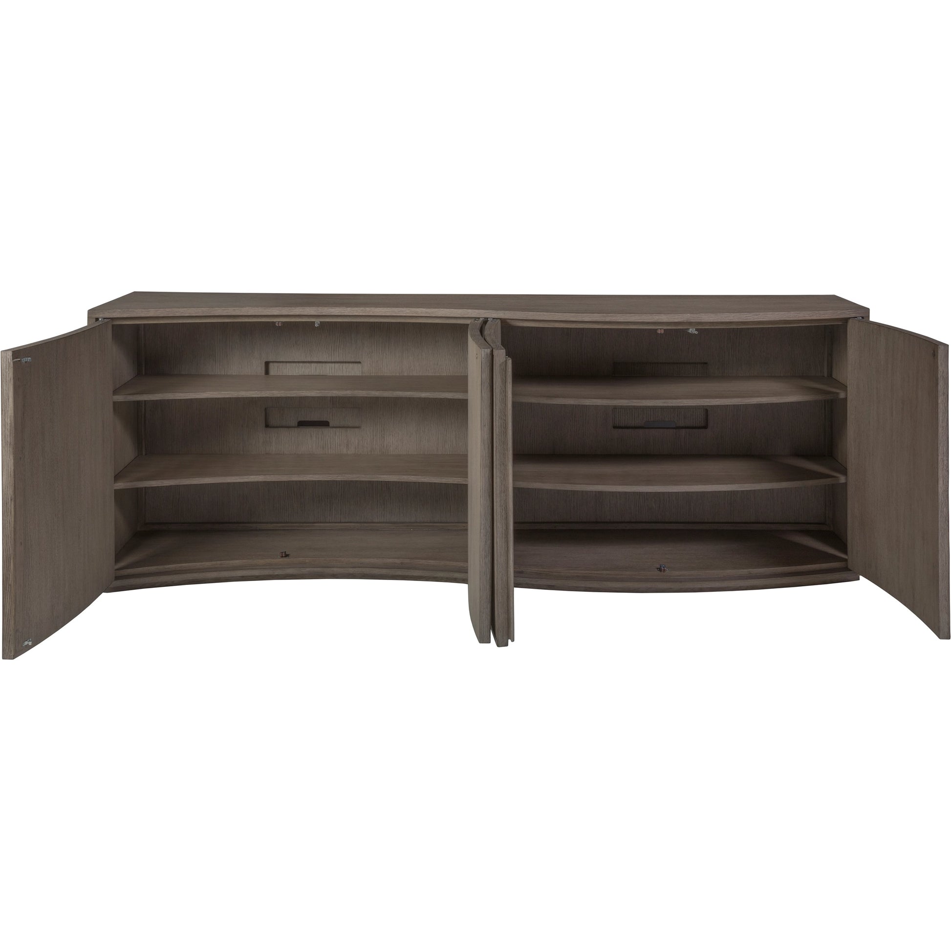 Mavericks Media Console by Artistica Home in cappuccino gray oak. Made from unique in a modern style.