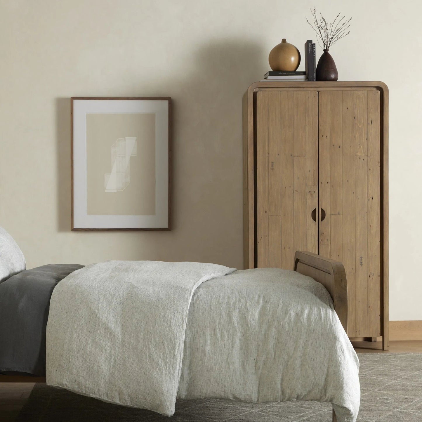014 SI-1902242 | Lifestyle | Everson Cabinet by Four Hands in scrubbed teak. Made from solid mixed reclaimed wood in a cottage & farmhouse style.