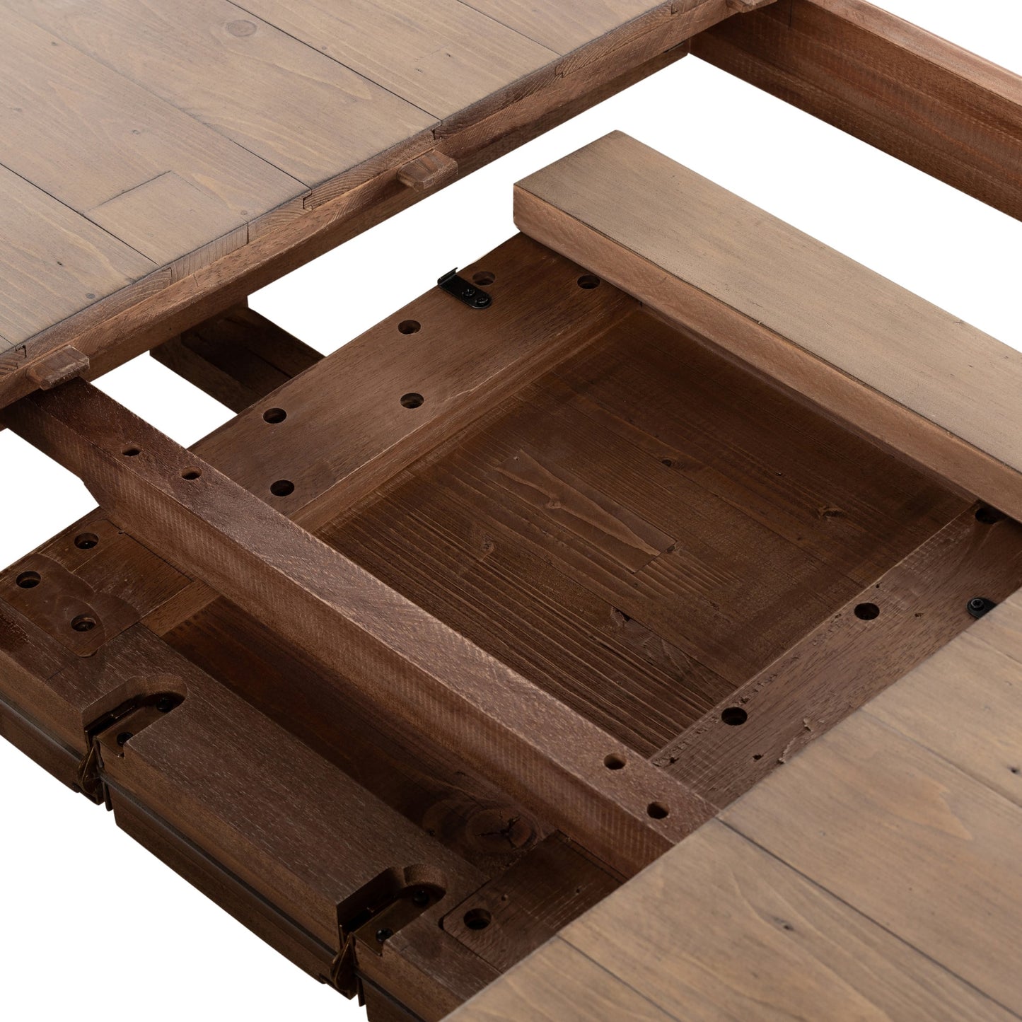 008 SI-1901828 | Additional Silo | Everson Dining Table by Four Hands in scrubbed teak. Made from solid mixed reclaimed wood in a transitional style.