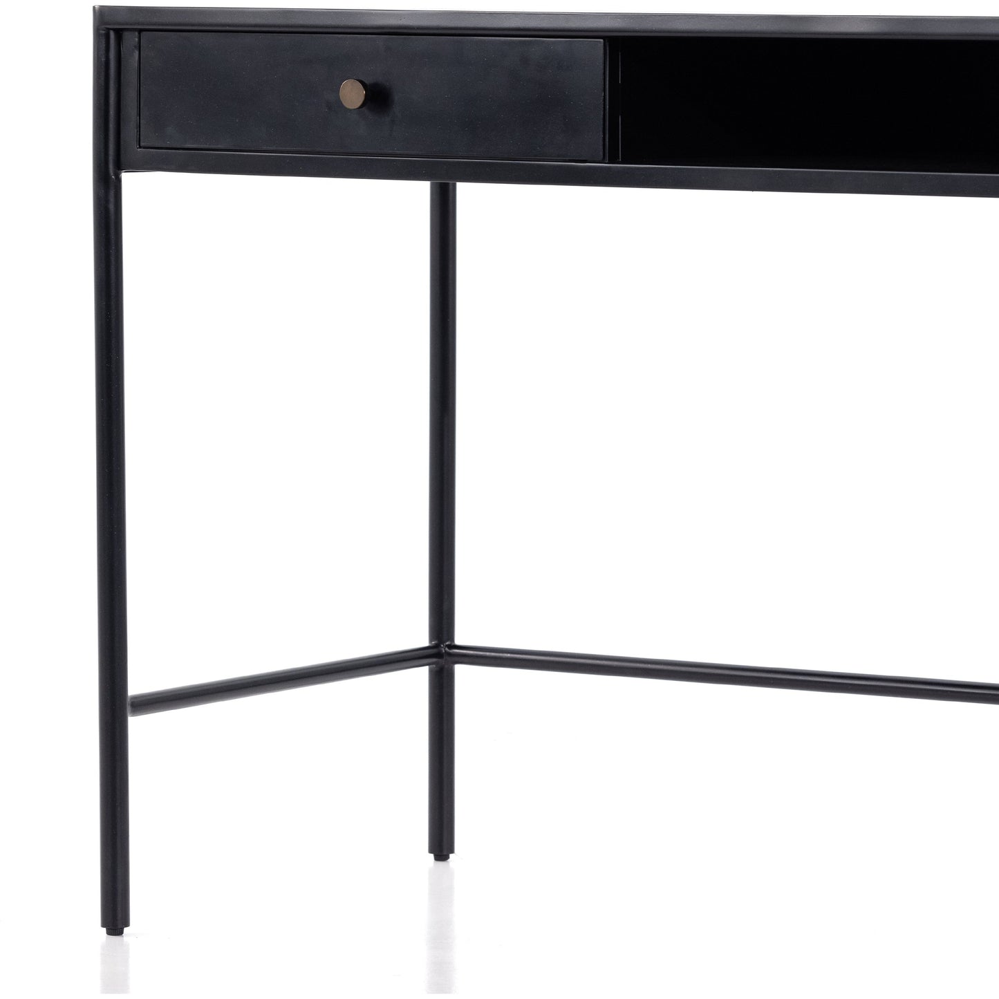 009 SI-1798714 | Additional Silo | Soto Desk by Four Hands in black, weathered bronze and black. Made from iron in a modern style.
