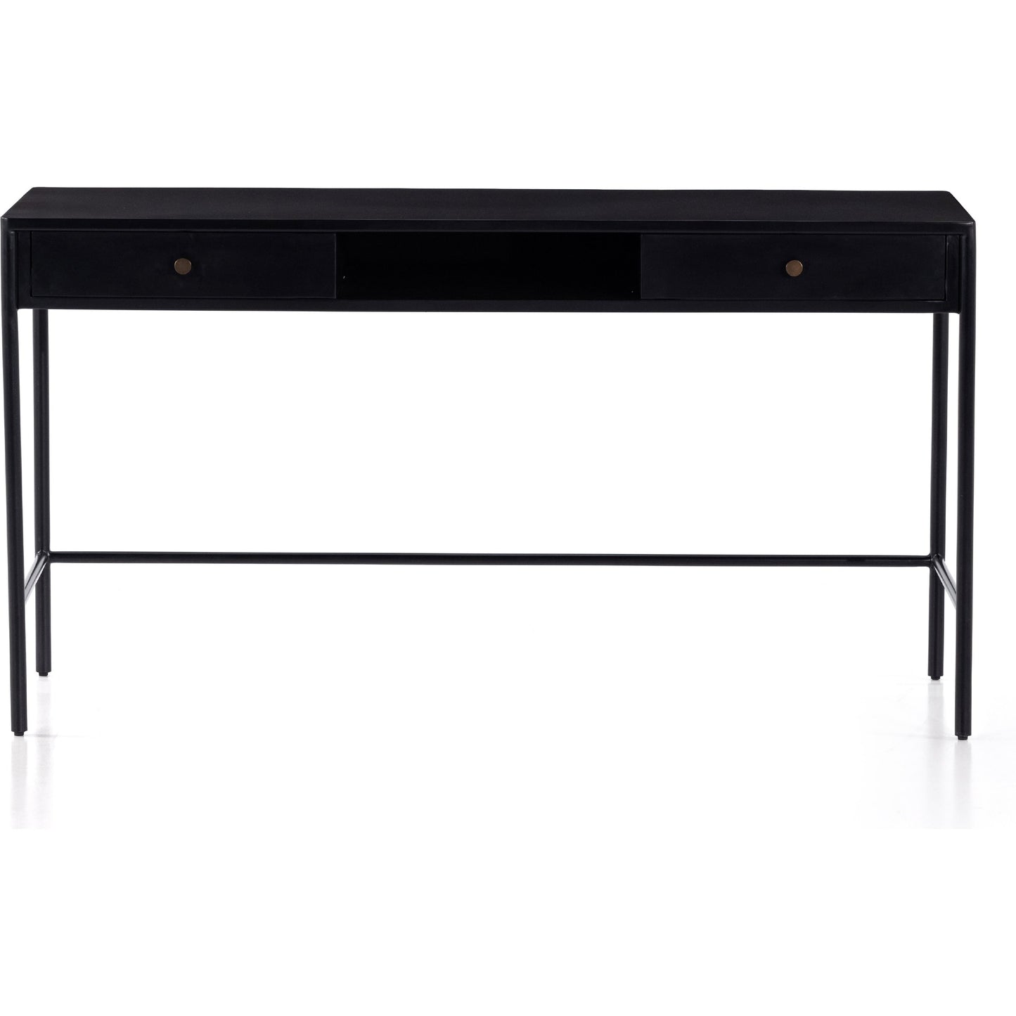 002 SI-1798714 | Additional Silo | Soto Desk by Four Hands in black, weathered bronze and black. Made from iron in a modern style.