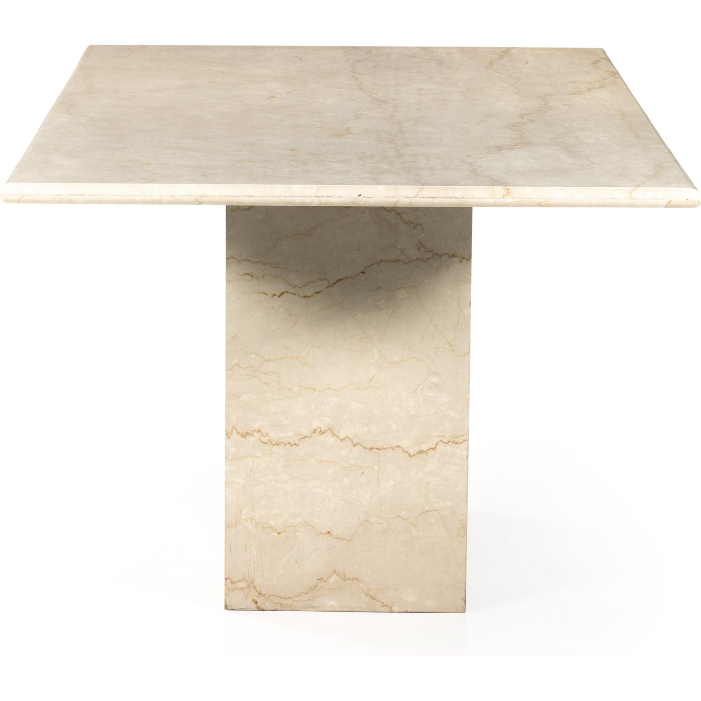 004 SI-1901547 | Additional Silo | Arum Dining Table by Four Hands in cream marble. Made from solid marble in a coastal style.