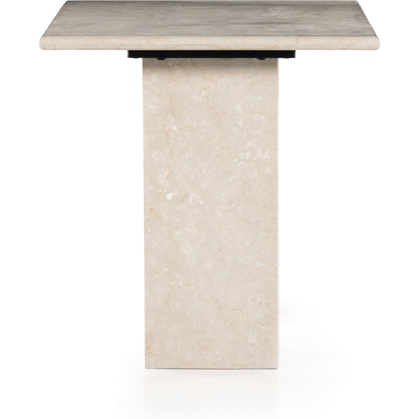 005 SI-1901111 | Additional Silo | Arum Desk by Four Hands in cream marble. Made from solid marble in a modern style.