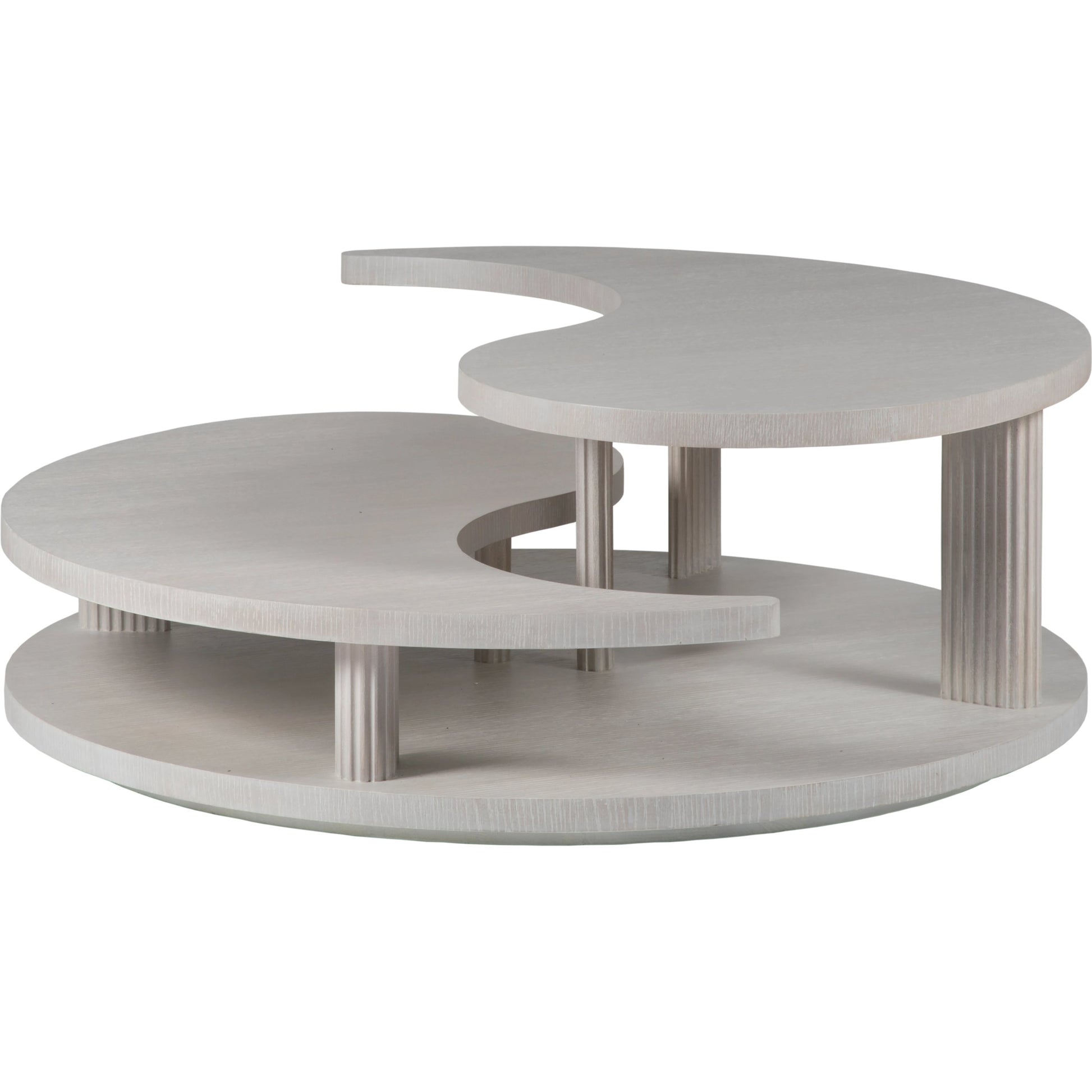 Yin Yang Cocktail Table by Artistica Home in misty gray. Made from unique in a modern style.