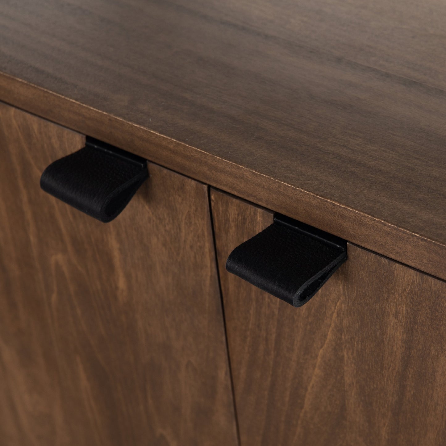 015 SI-1717046 | Additional Silo | Trey Modular Wall Desk with 2 Bookcases by Four Hands. Made from solid poplar, top grain leather, iron in a modern style.