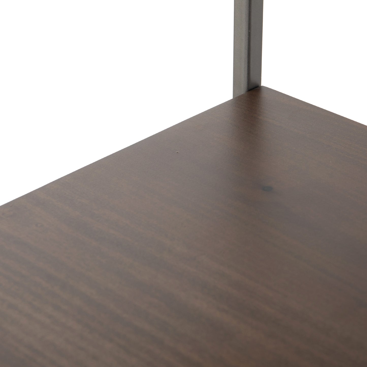016 SI-1717046 | Additional Silo | Trey Modular Wall Desk with 2 Bookcases by Four Hands. Made from solid poplar, top grain leather, iron in a modern style.