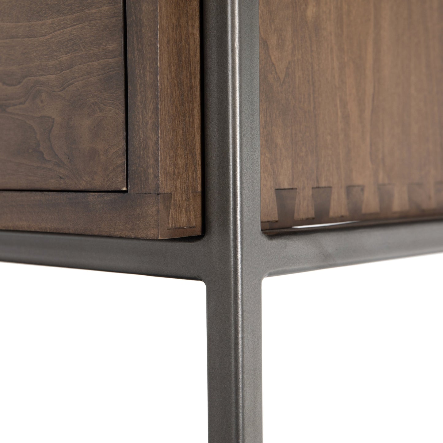 020 SI-1717043 | Additional Silo | Trey Modular Wall Desk with Bookcase by Four Hands. Made from solid poplar, top grain leather, iron in a modern style.