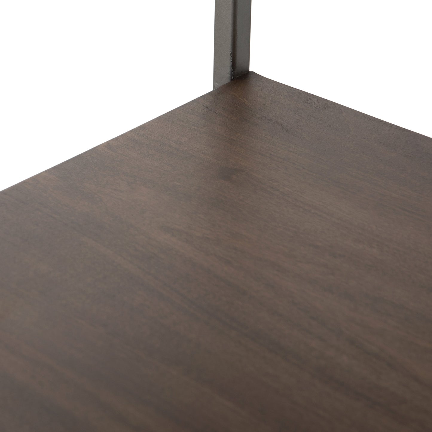 025 SI-1717043 | Additional Silo | Trey Modular Wall Desk with Bookcase by Four Hands. Made from solid poplar, top grain leather, iron in a modern style.