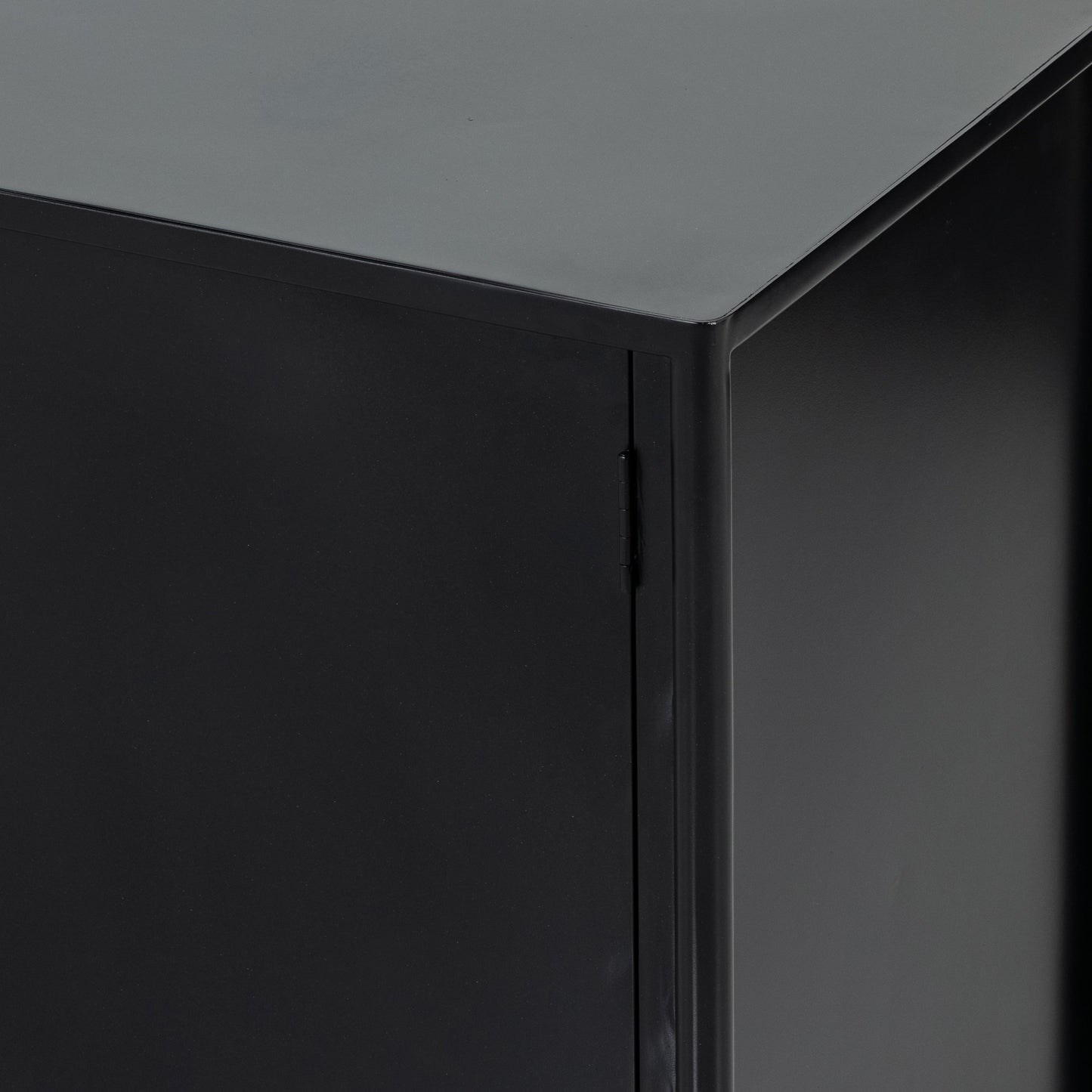 009 SI-1800096 | Additional Silo | Soto Sideboard by Four Hands in black, weathered bronze and black. Made from iron in a modern style.