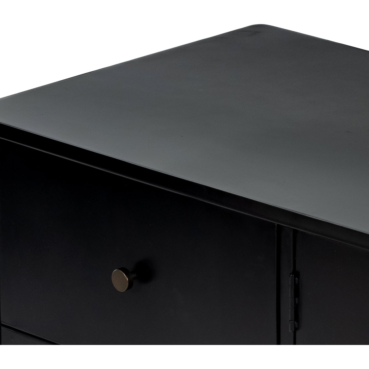 010 SI-1800096 | Additional Silo | Soto Sideboard by Four Hands in black, weathered bronze and black. Made from iron in a modern style.