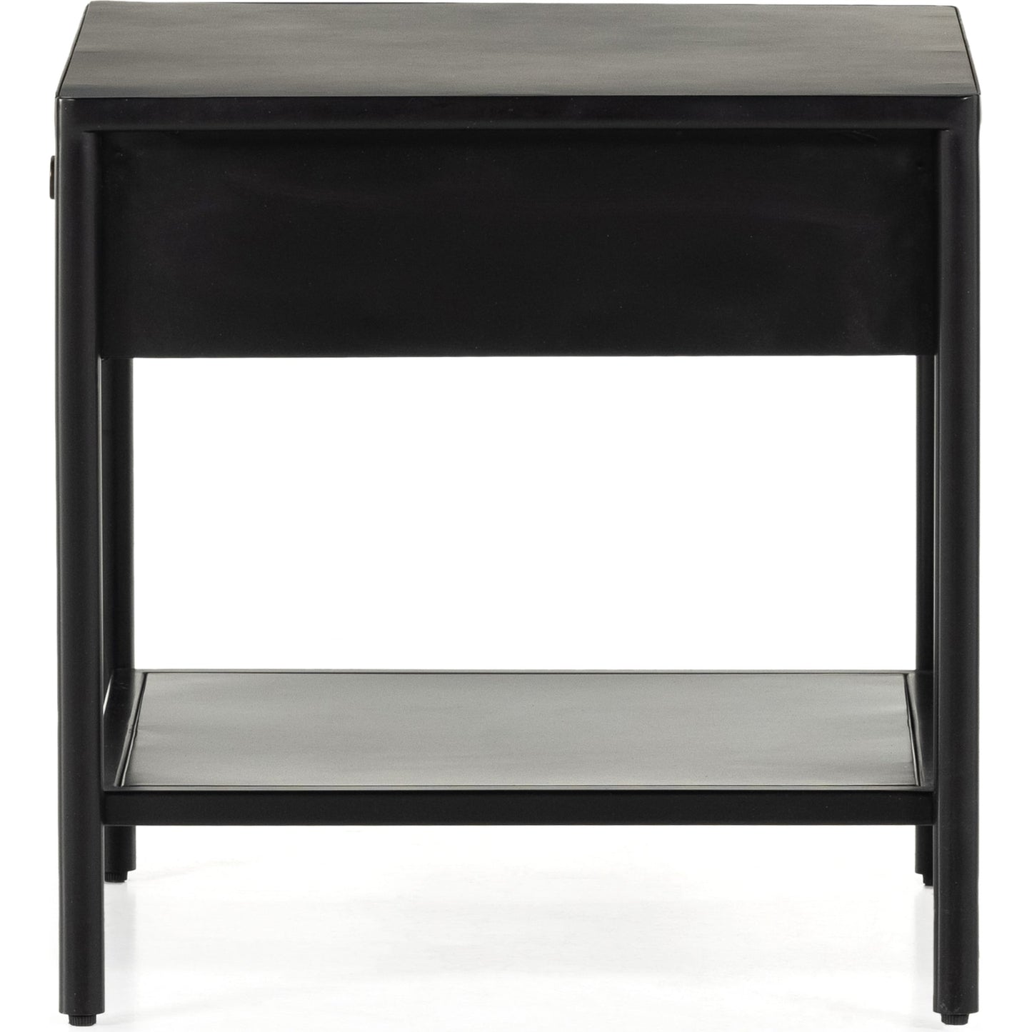 004 SI-1800094 | Additional Silo | Soto End Table by Four Hands in black, weathered bronze and black. Made from iron in a modern style.