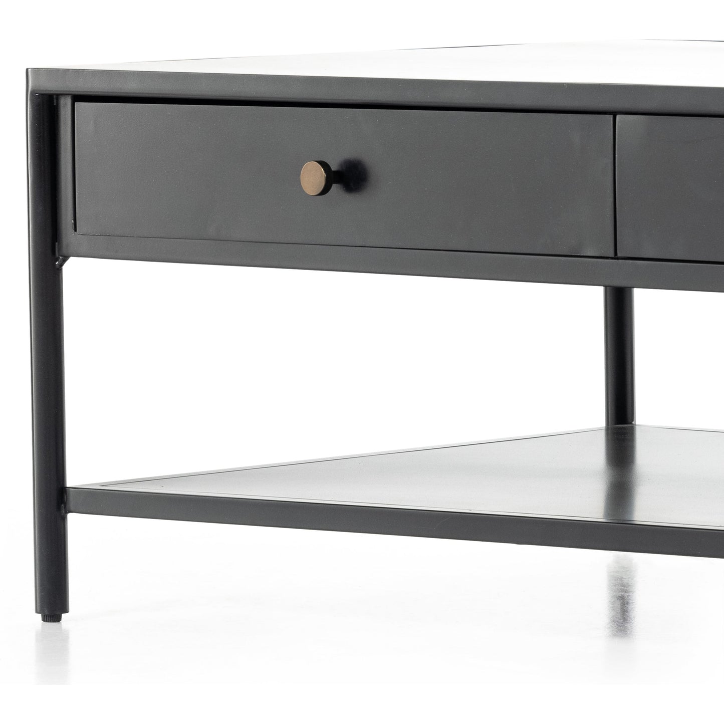 011 SI-1799015 | Additional Silo | Soto Coffee Table by Four Hands in black, weathered bronze and black. Made from iron in a modern style.