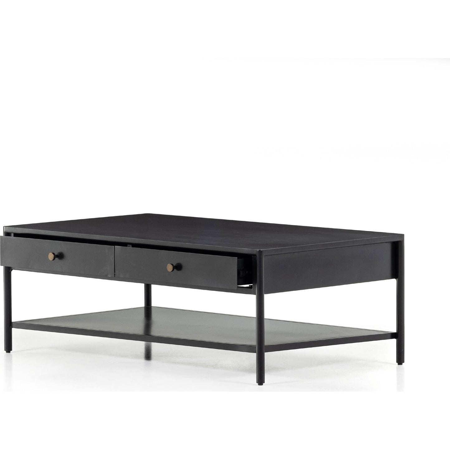 003 SI-1799015 | Additional Silo | Soto Coffee Table by Four Hands in black, weathered bronze and black. Made from iron in a modern style.