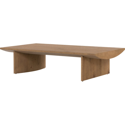001 SI-1799945 | Primary Silo | Pickford Coffee Table by Four Hands in dusted oak thin veneer, dusted oak veneer and dusted oak. Made from thick oak veneer in a cottage & farmhouse style.