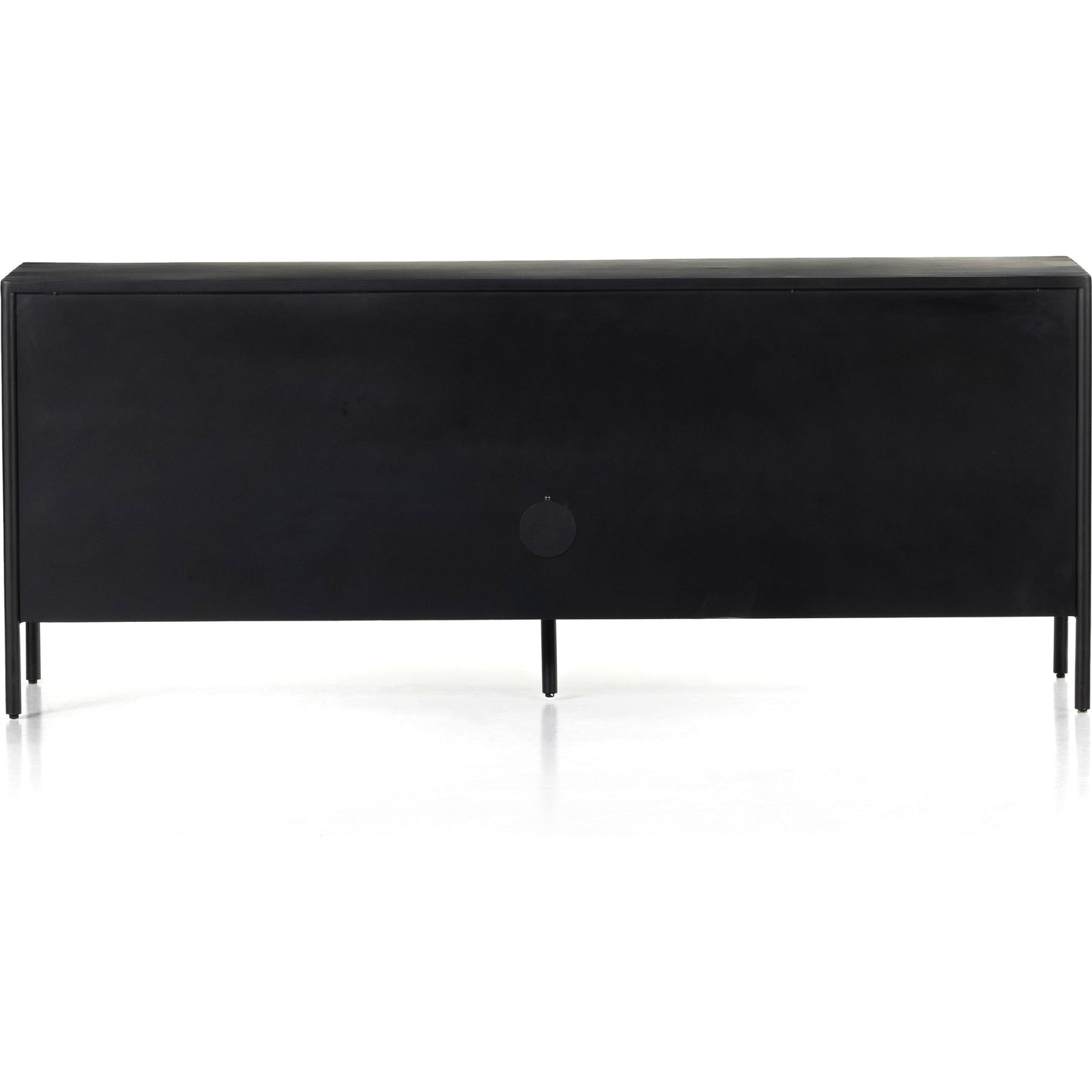 006 SI-1800095 | Additional Silo | Soto Media Console by Four Hands in black, weathered bronze and black. Made from iron in a modern style.