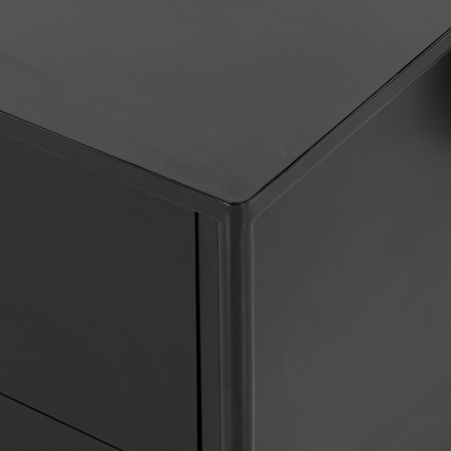 002 SI-1800095 | Additional Silo | Soto Media Console by Four Hands in black, weathered bronze and black. Made from iron in a modern style.