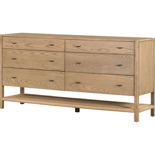 000 SI-1901739 | Primary Silo | Zuma 6 Drawer Dresser by Four Hands in dune ash. Made from unique in a transitional style.