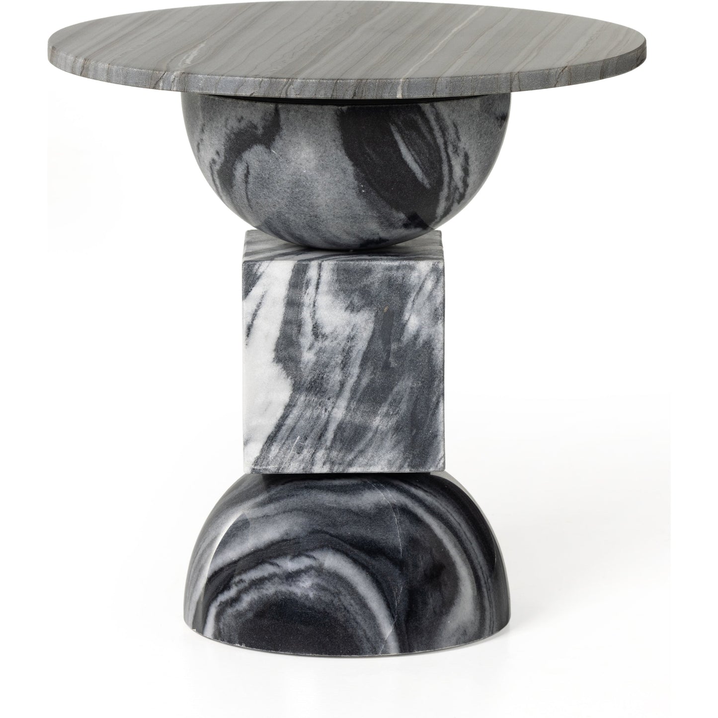 005 SI-1902843 | Additional Silo | Neda End Table by Four Hands. Made from solid marble in a modern style.