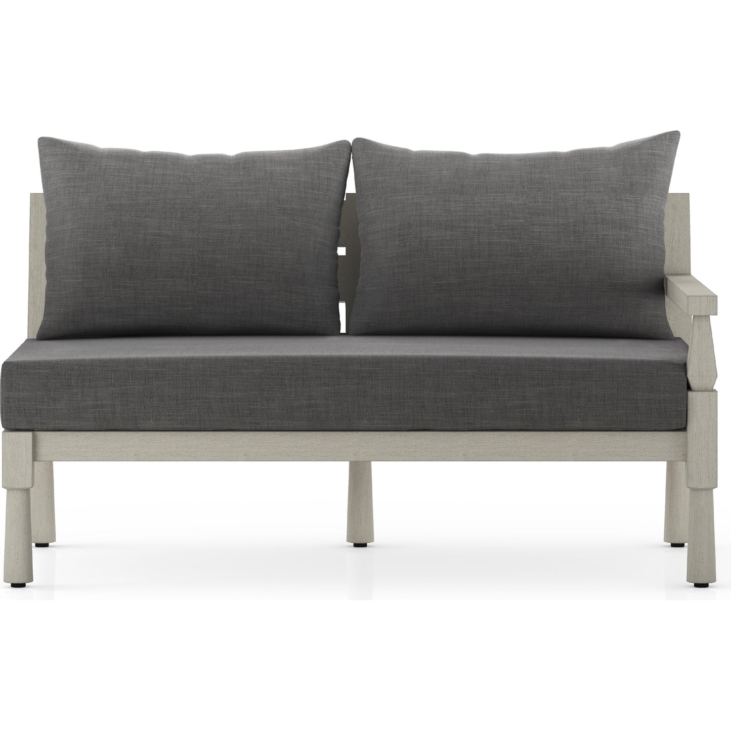 006 SI-1901601 | Additional Silo | Waller Outdoor Sofa Piece by Four Hands. Made from 100% olefin, solid fsc® teak in a transitional style.