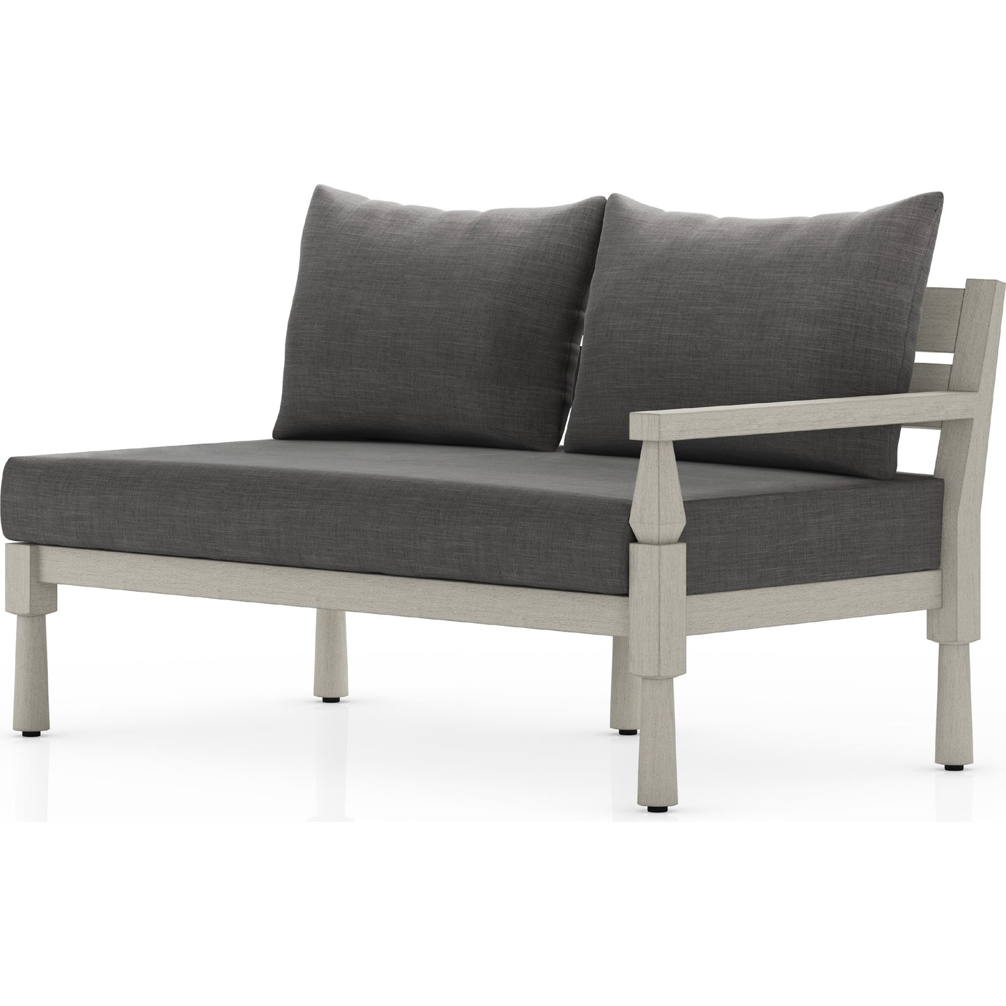 005 SI-1901601 | Additional Silo | Waller Outdoor Sofa Piece by Four Hands. Made from 100% olefin, solid fsc® teak in a transitional style.
