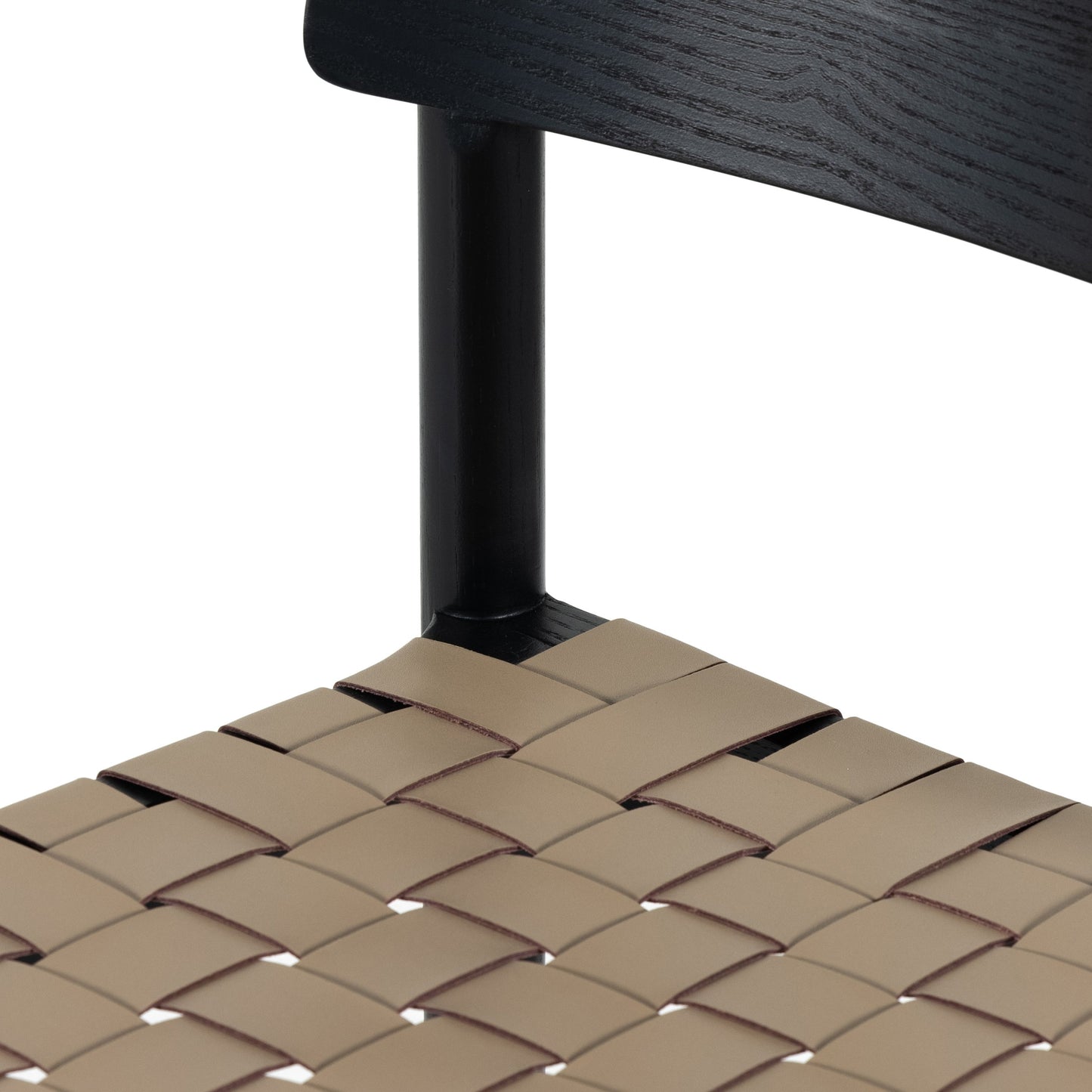 007 SI-1799234 | Additional Silo | Heisler Counter Stool by Four Hands in almond leather and black. Made from 70% split leather, 30% polyvinyl chloride (pvc), solid ash, ash veneer in a transitional style.