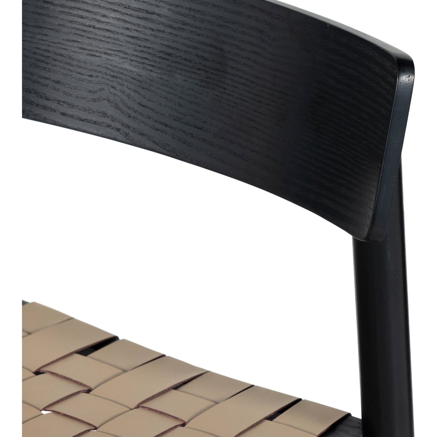 008 SI-1799234 | Additional Silo | Heisler Counter Stool by Four Hands in almond leather and black. Made from 70% split leather, 30% polyvinyl chloride (pvc), solid ash, ash veneer in a transitional style.