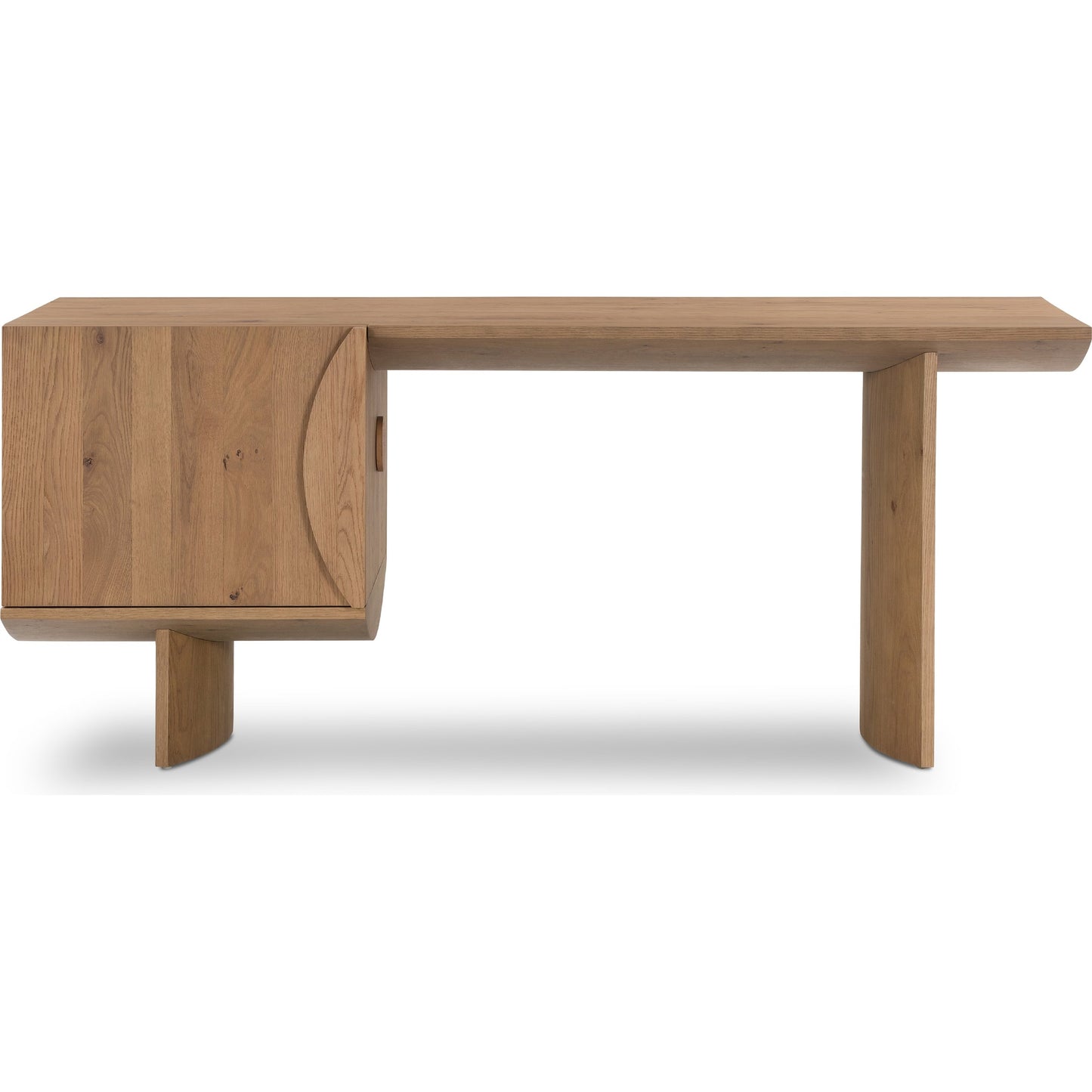 003 SI-1799948 | Additional Silo | Pickford Desk by Four Hands in dusted oak veneer, dusted oak thin veneer and dusted oak. Made from thick oak veneer in a modern style.