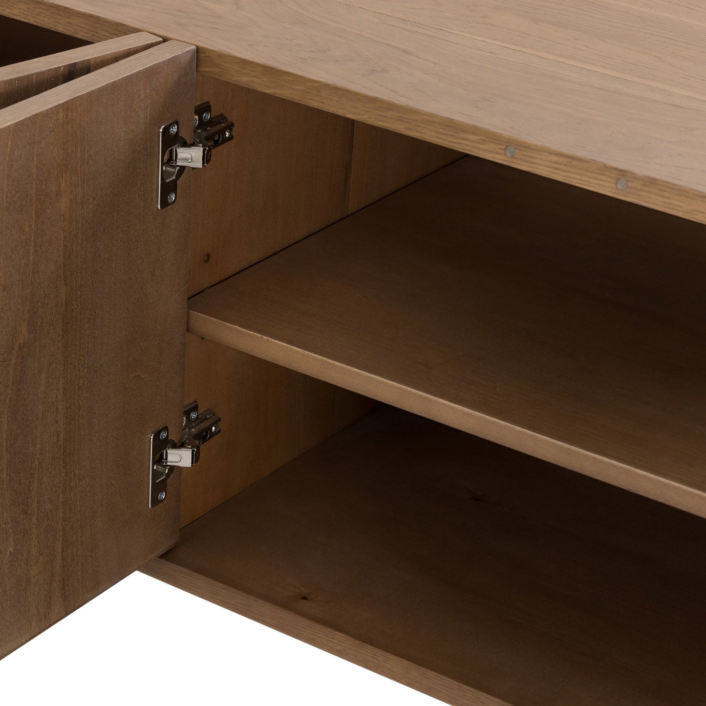 006 SI-1799950 | Additional Silo | Pickford Media Console by Four Hands in dusted oak veneer, dusted oak thin veneer and dusted oak. Made from thick oak veneer in a modern style.