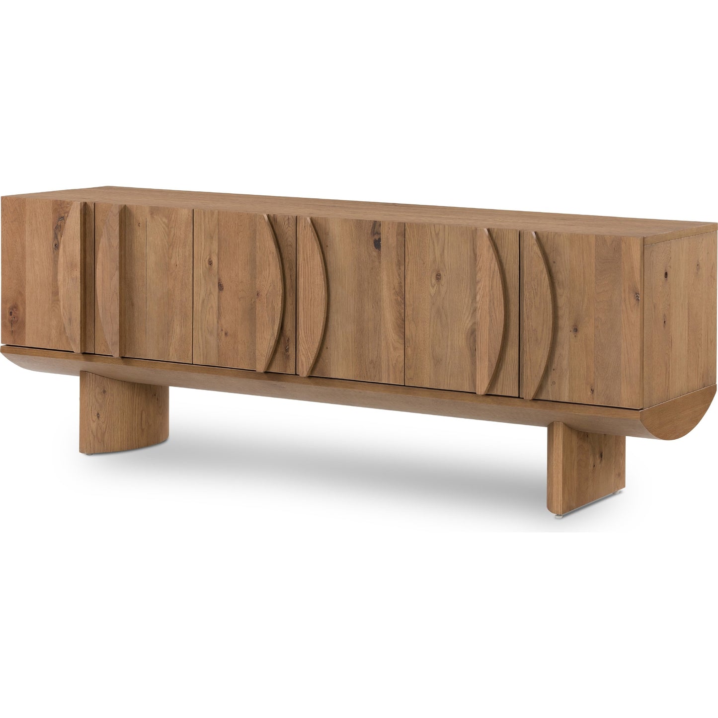 001 SI-1799950 | Additional Silo | Pickford Media Console by Four Hands in dusted oak veneer, dusted oak thin veneer and dusted oak. Made from thick oak veneer in a modern style.