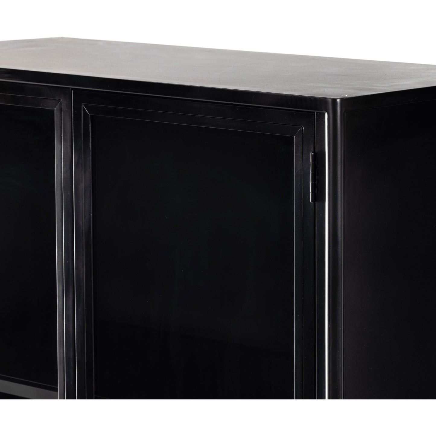 008 SI-1800092 | Additional Silo | Soto Cabinet by Four Hands in black. Made from iron, glass in a modern style.