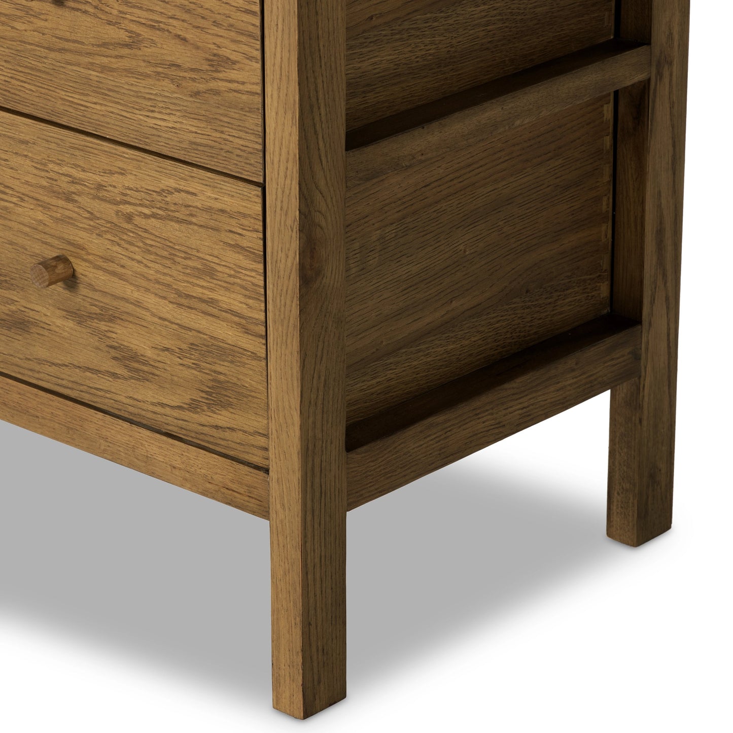 011 SI-1977549 | Additional Silo | Meadow 6 Drawer Dresser by Four Hands in tawny oak. Made from solid oak, oak veneer in a modern style.