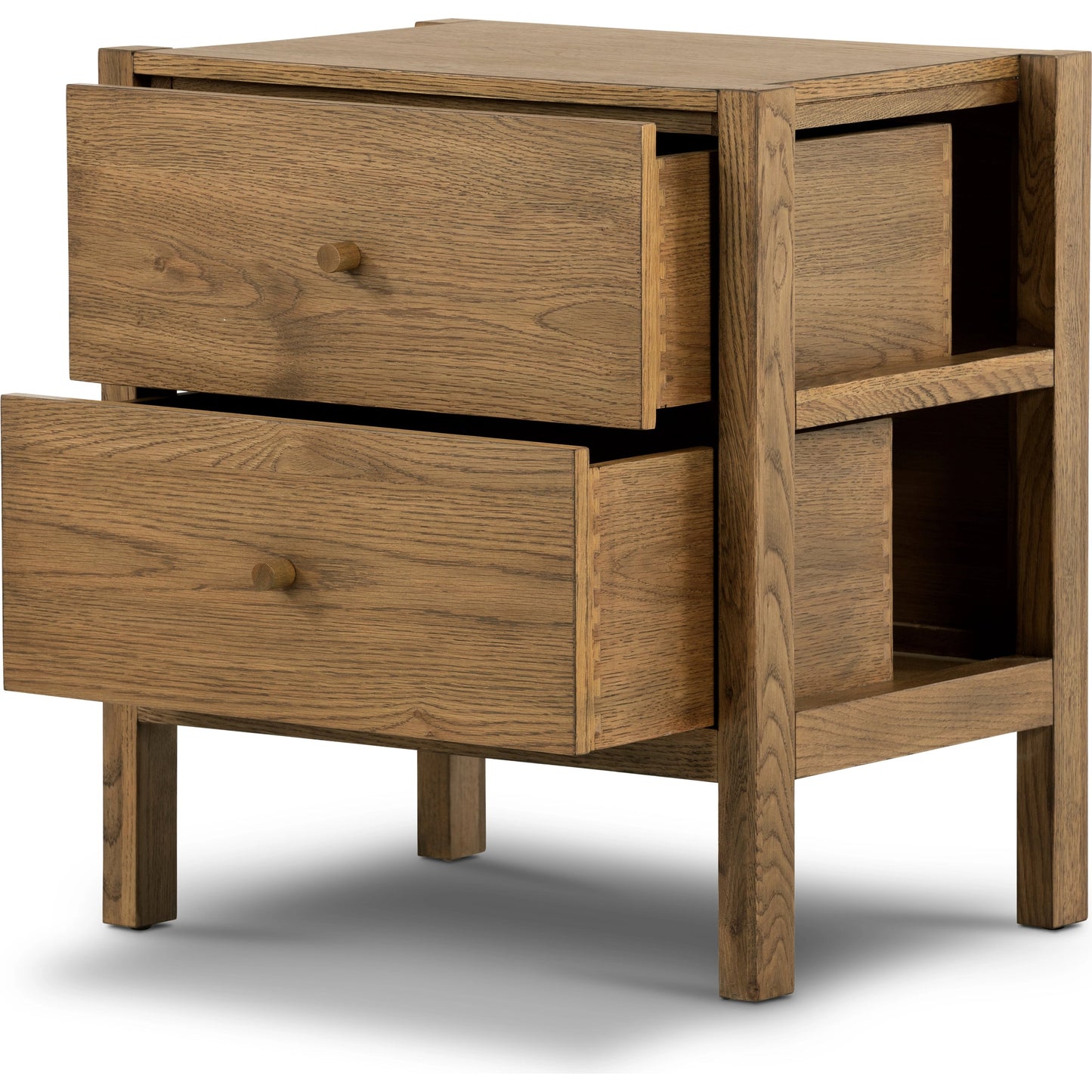 005 SI-1977553 | Additional Silo | Meadow Nightstand by Four Hands in tawny oak. Made from solid oak, oak veneer in a modern style.