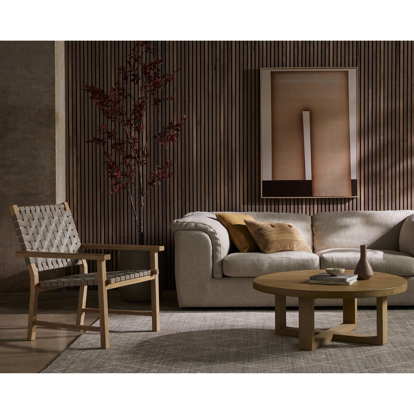 010 SI-1799778 | Lifestyle | Liad Coffee Table by Four Hands in natural nettlewood. Made from solid nettlewood, iron in a modern style.